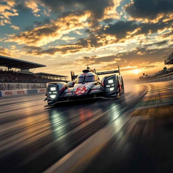 Touteladeco / Toile / Tableau / Hypercar / LMP1 / tableau voiture de course / 24h du Mans / déco racing / toile sportive / passion automobile / art mural dynamique