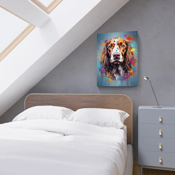 Touteladeco / Tableau Pop Art / Animaux / Chien / Décoration Murale / Décoration de maison / Moderne / Toile / Pop Art / Bouvier