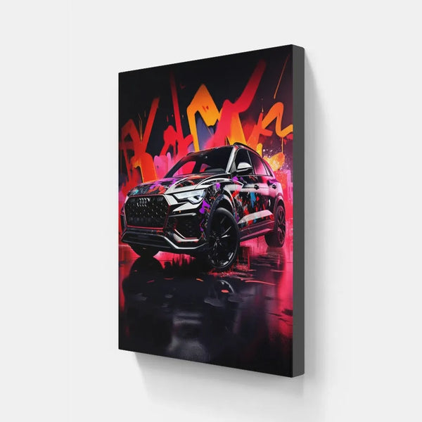 touteladeco / Toile / Tableau / Design / Decoration / Voiture / Sport / Audi / Graffiti / Salon / Cadeau