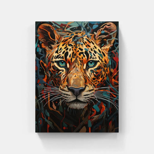 Touteladeco / Toile / Tableau / Idée Cadeau / Pop Art / Tigre / Leopard / Félin / Decoration / Salon / Regard / Lion / Anniversaire