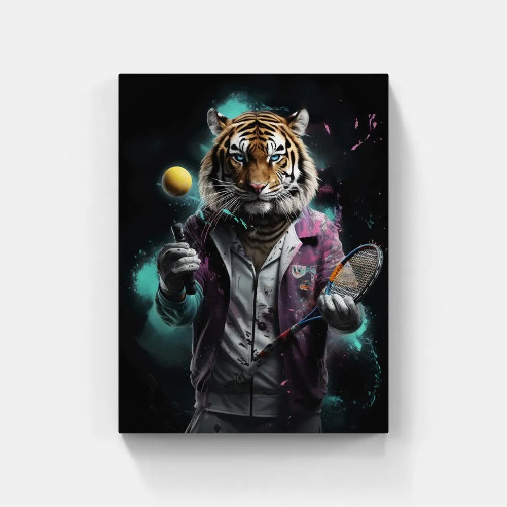 Touteladeco / Toile / Tableau / Cadeau / Anniversaire / Pop Art / Felins / Sport / Tennis / Balle / Sportswear / decoration Chambre / Salon