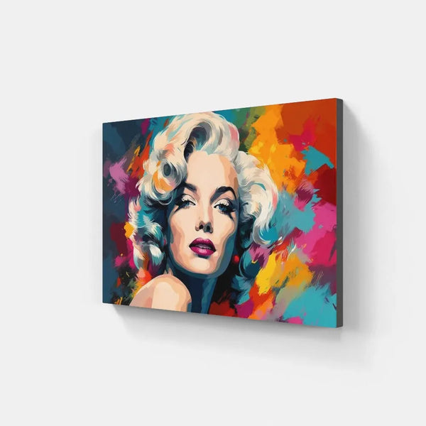 Touteladeco / Tableau Art / Films / Marilyn Monroe / Pop Art / Décoration Murale / Décoration de maison / Moderne / Toile