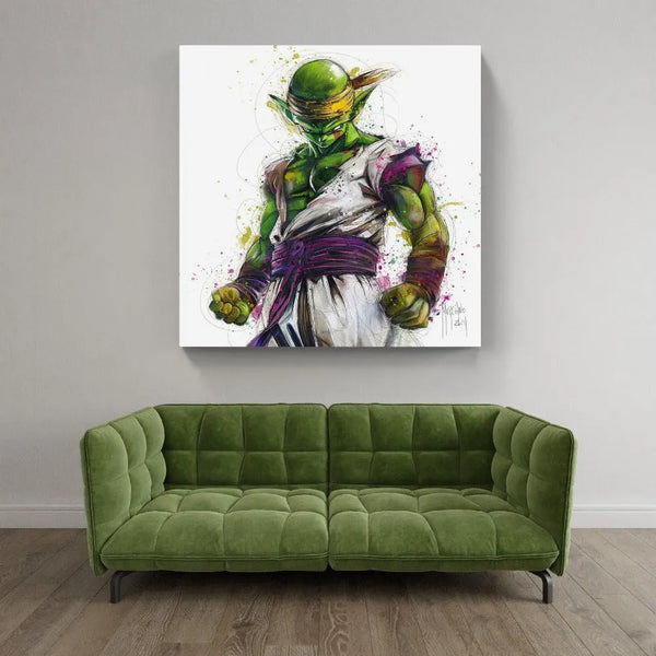 Touteladeco / toile / Tableau / Manga / Anime / Dragon Ball / DBZ / Patrice Murciano / Decoration / Idee Cadeau / Anniversaire / Sangoku / Songoku / Ramen / Decoration Murale / Salon / Chambre / Shenron / Boule de Cristale / PIccolo / Petit Coeur