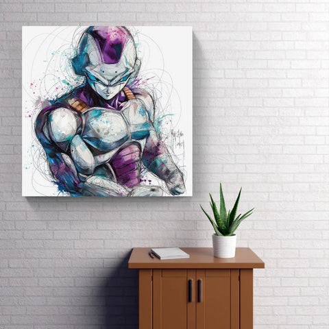 Touteladeco / toile / Tableau / Manga / Anime / Dragon Ball / DBZ / Patrice Murciano / Decoration / Idee Cadeau / Anniversaire / Sangoku / Songoku / Ramen / Decoration Murale / Salon / Chambre / Shenron / Boule de Cristale / Freezer