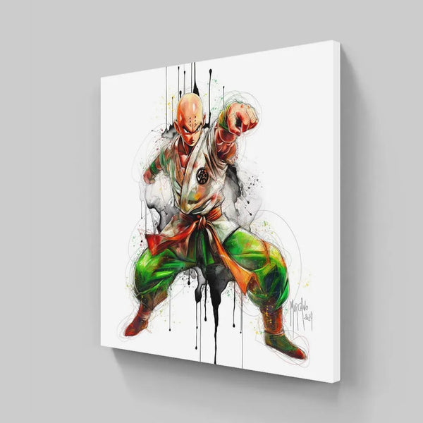 Touteladeco / toile / Tableau / Manga / Anime / Dragon Ball / DBZ / Patrice Murciano / Decoration / Idee Cadeau / Anniversaire / Sangoku / Songoku / Ramen / Decoration Murale / Salon / Chambre / Shenron / Boule de Cristale / TIen Shinhan