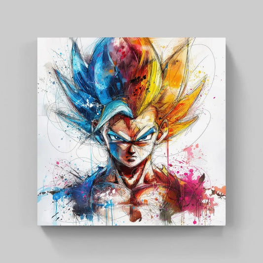 Touteladeco / toile / Tableau / Manga / Anime / Dragon Ball / DBZ / Patrice Murciano / Decoration / Idee Cadeau / Anniversaire / Sangoku / Songoku / Ramen / Decoration Murale / Salon / Chambre / Shenron / Boule de Cristale / Goku / Super Saiyan / Vegeta / Super Guerrier