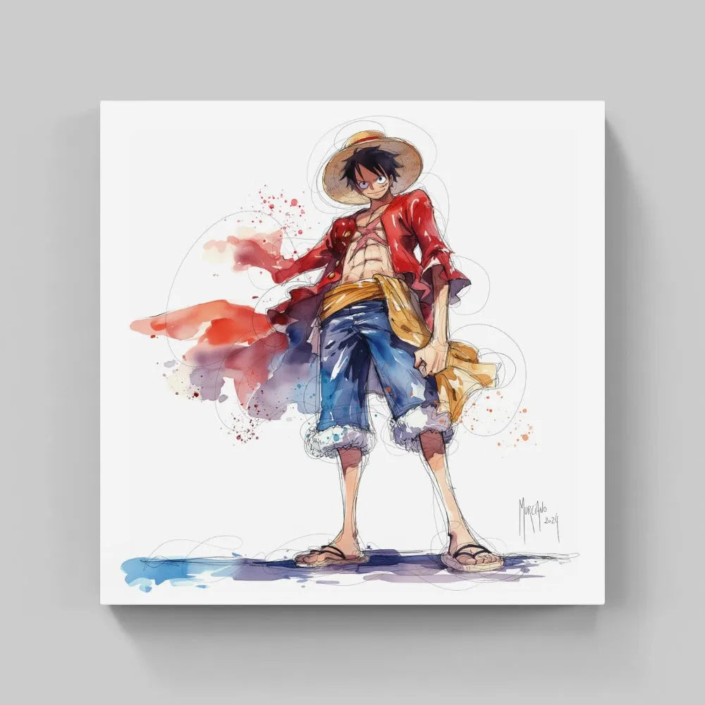 Touteladeco / Toile / Tableau / Manga / Anime / Decoration / Cadeau / Anniversaire / Patrice Murciano / Luffy / One Piece / Decoration Chambre