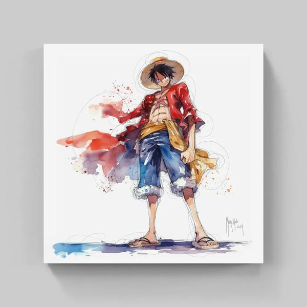 Touteladeco / Toile / Tableau / Manga / Anime / Decoration / Cadeau / Anniversaire / Patrice Murciano / Luffy / One Piece / Decoration Chambre