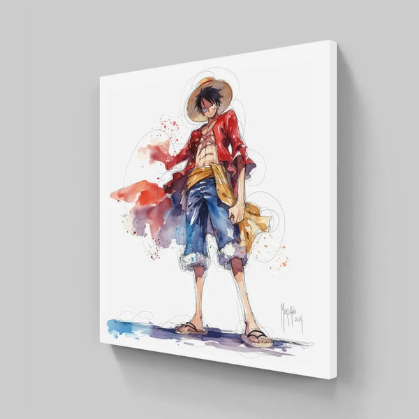 Touteladeco / Toile / Tableau / Manga / Anime / Decoration / Cadeau / Anniversaire / Patrice Murciano / Luffy / One Piece / Decoration Chambre