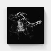 Touteladeco / Tableau Art / Musique / Michael Jackson / Billie Jean / Patrice Murciano / Pop Art / Décoration Murale / Décoration de maison / Moderne / Toile / POP / King / Chanteur