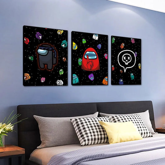 Touteladeco / Tableau Pop Art / Gaming / Geek / Among Us / Décoration Murale / Décoration de maison / Moderne