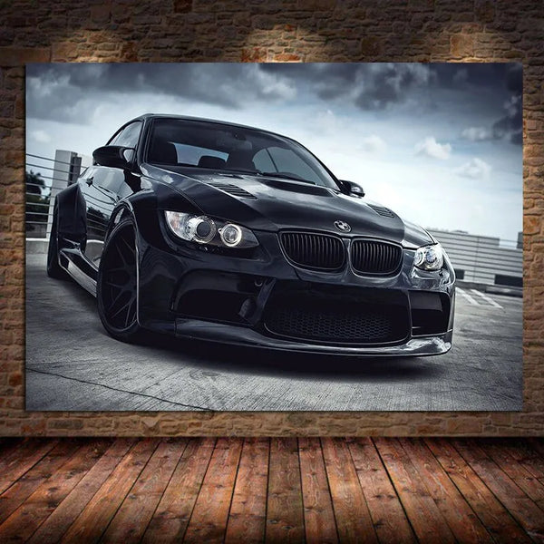 Touteladeco / Tableau Art / Voiture / BMW / Tuning / Décoration Murale / Décoration de maison / Moderne