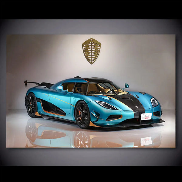 Touteladeco / Tableau Art / Voiture / Agera RSR / Décoration Murale / Décoration de maison / Moderne