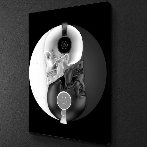 Toile - Pop Art - Crane - Ying-Yang