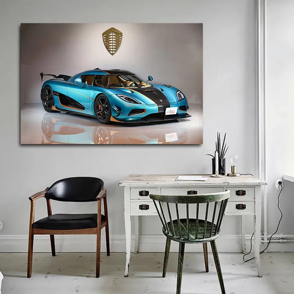 Touteladeco / Tableau Art / Voiture / Agera RSR / Décoration Murale / Décoration de maison / Moderne