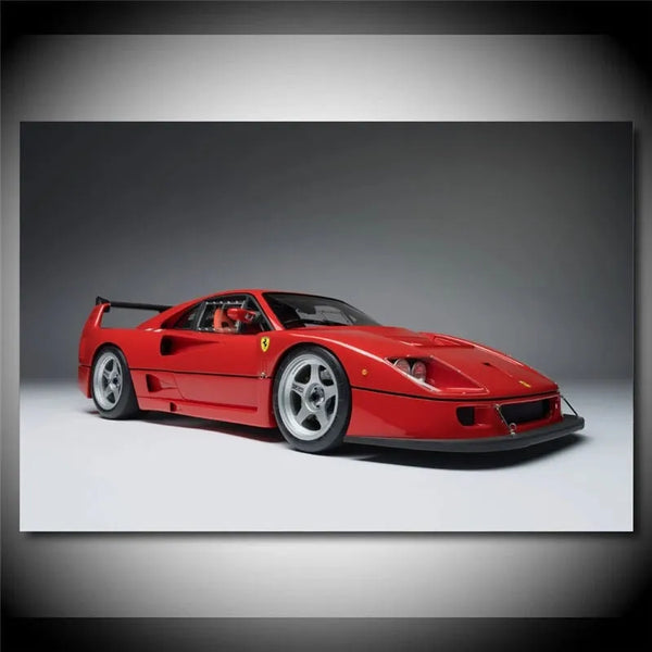Touteladeco / Tableau Art / Voiture / Ferrari F40 / Décoration Murale / Décoration de maison / Moderne