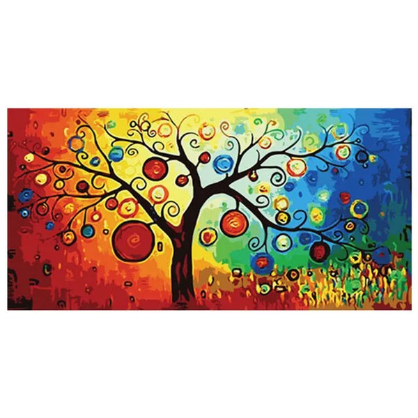 Touteladeco / Tableau Art / Abstrait / Arbre de vie / Décoration Murale / Décoration de maison / Moderne