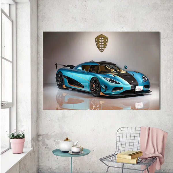 Touteladeco / Tableau Art / Voiture / Agera RSR / Décoration Murale / Décoration de maison / Moderne