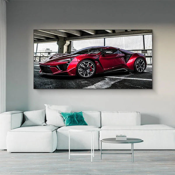 Touteladeco / Tableau Art / Voiture / Lamborghini / Décoration Murale / Décoration de maison / Moderne