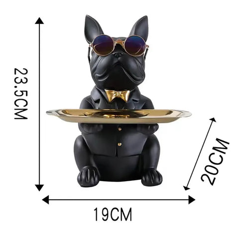 figurine / bouledogue / résine / cadeau / clé / design / statue