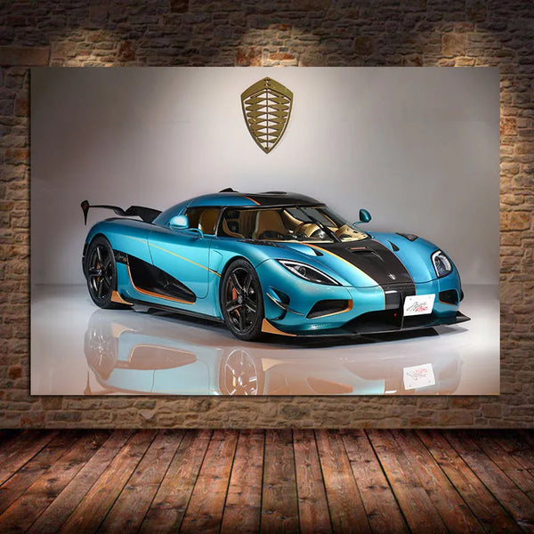 Touteladeco / Tableau Art / Voiture / Agera RSR / Décoration Murale / Décoration de maison / Moderne