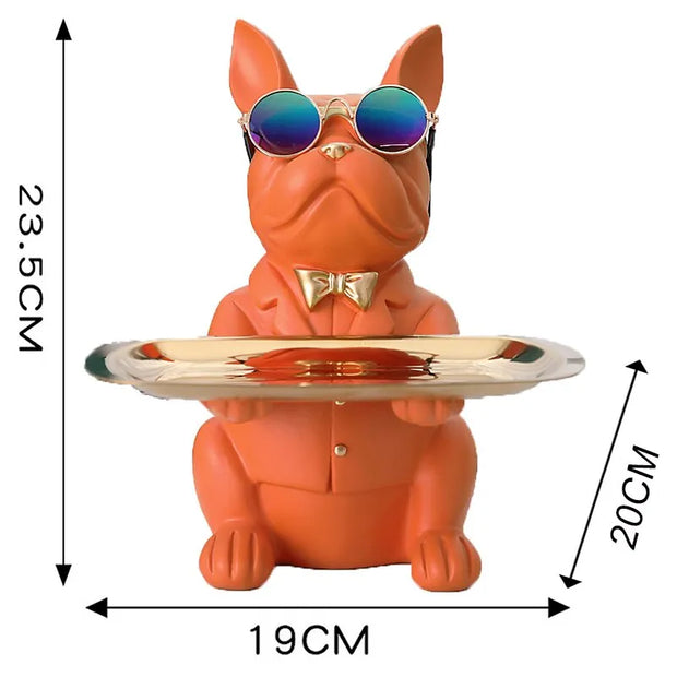 figurine / bouledogue / résine / cadeau / clé / design / statue