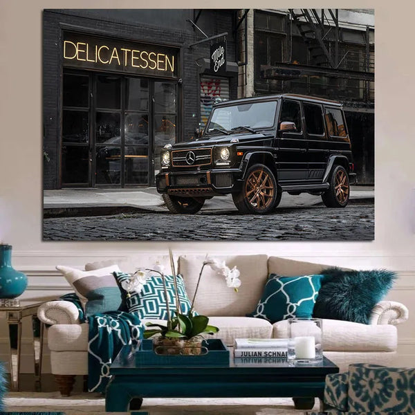Touteladeco / Tableau Art / Voiture / Mercedess G Class Luxury / Décoration Murale / Décoration de maison / Moderne