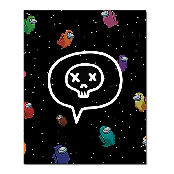 Touteladeco / Tableau Pop Art / Gaming / Geek / Among Us / Décoration Murale / Décoration de maison / Moderne