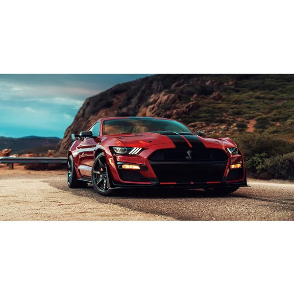 Touteladeco / Tableau Art / Voiture / Ford Mustang Shelby GT500 / Décoration Murale / Décoration de maison / Moderne