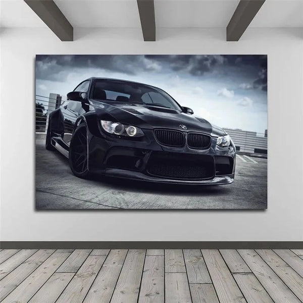 Touteladeco / Tableau Art / Voiture / BMW / Tuning / Décoration Murale / Décoration de maison / Moderne