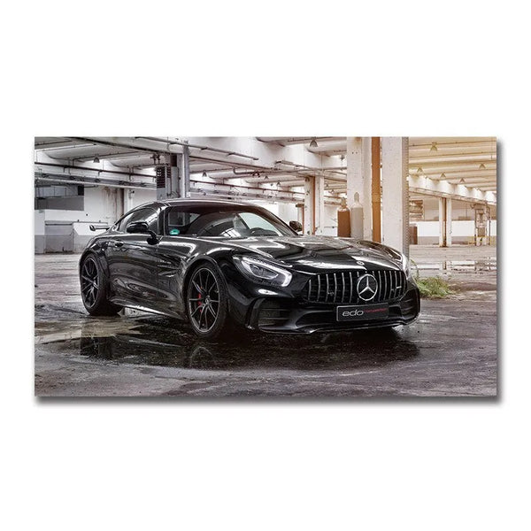 Touteladeco / Tableau Art / Voiture / Mercedes AMG GTR / Décoration Murale / Décoration de maison / Moderne