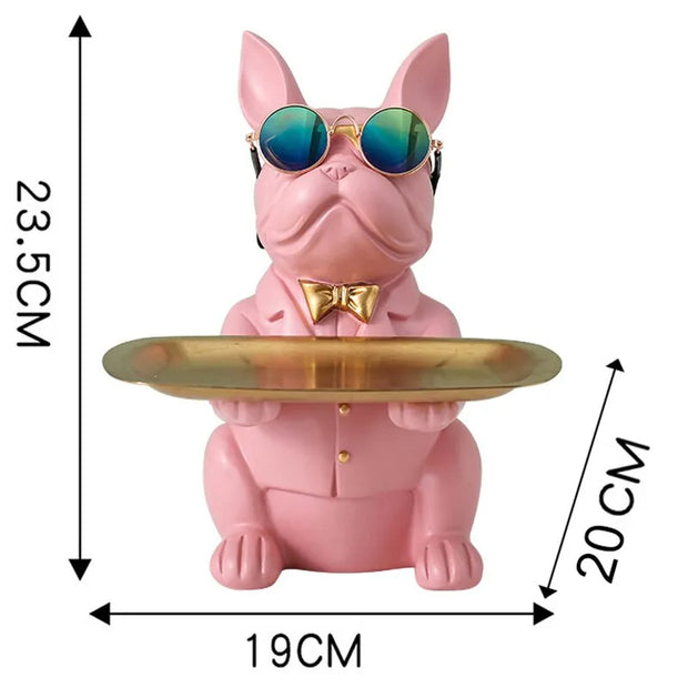 figurine / bouledogue / résine / cadeau / clé / design / statue
