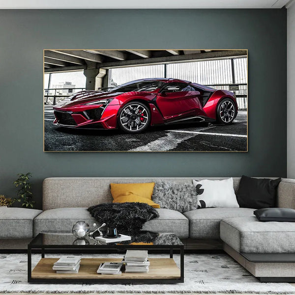 Touteladeco / Tableau Art / Voiture / Lamborghini / Décoration Murale / Décoration de maison / Moderne