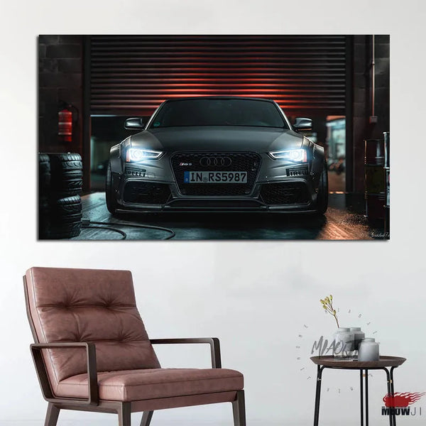 Touteladeco / Tableau Art / Voiture / Audi RS5 / Décoration Murale / Décoration de maison / Moderne