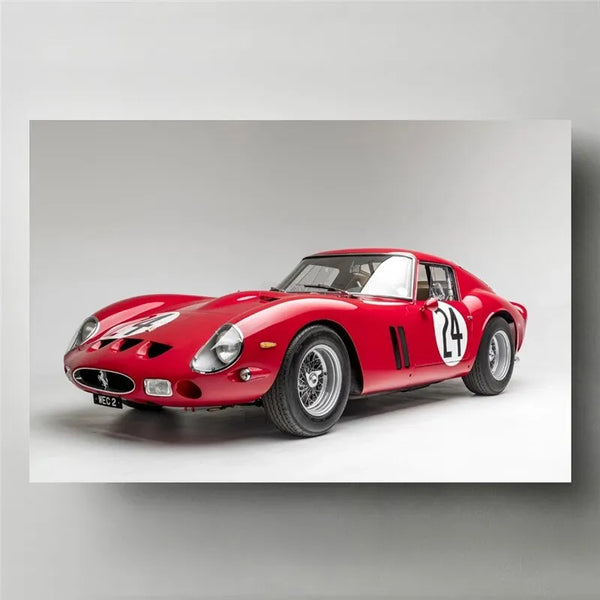 Touteladeco / Tableau Art / Voiture / Ferrari 250 GTO Sport / Décoration Murale / Décoration de maison / Moderne