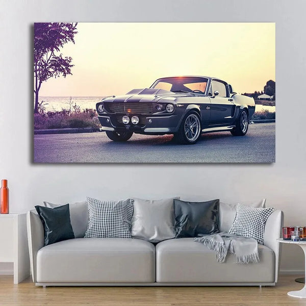 Touteladeco / Tableau Art / Voiture / Ford Vintage / Décoration Murale / Décoration de maison / Moderne