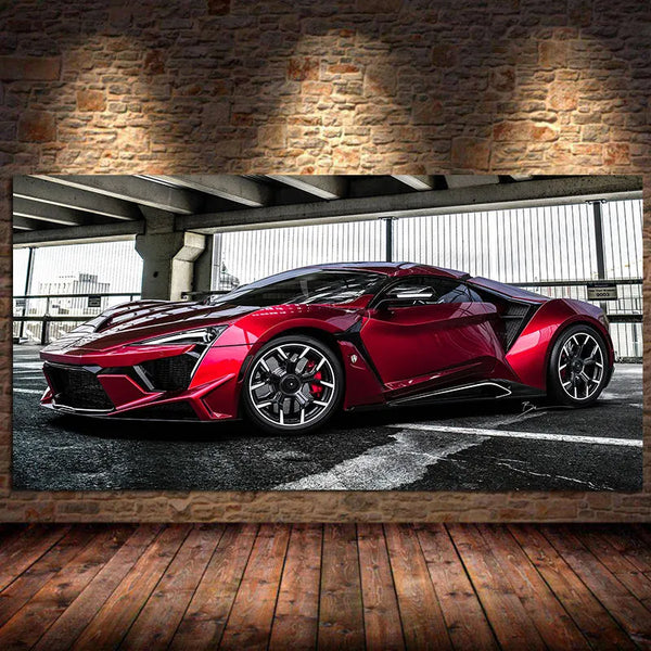 Touteladeco / Tableau Art / Voiture / Lamborghini / Décoration Murale / Décoration de maison / Moderne