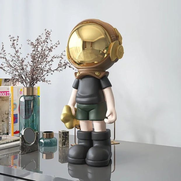 figurine / decoration / statue / astronaute / moderne / nordique / design