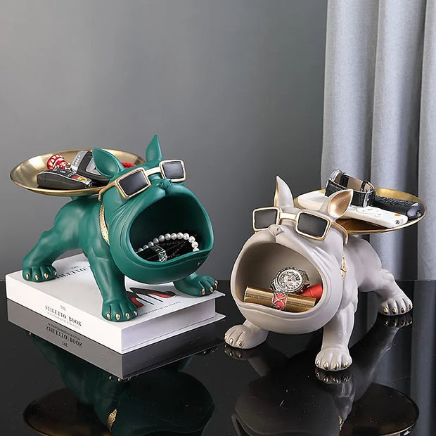 figurine / bouledogue / résine / cadeau / clé / design / statue