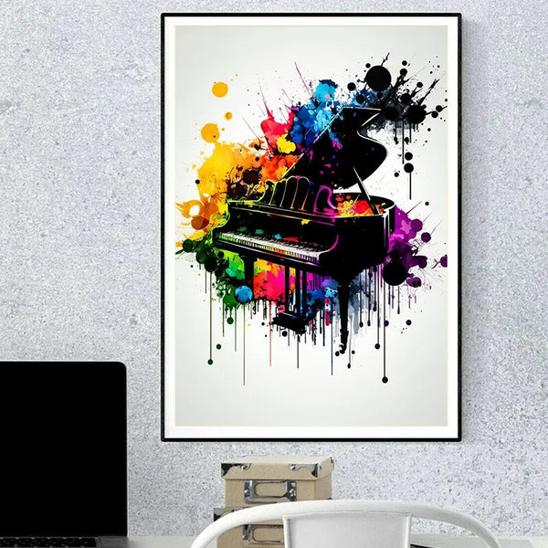 Toile - Musique - Piano