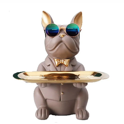 figurine / bouledogue / résine / cadeau / clé / design / statue