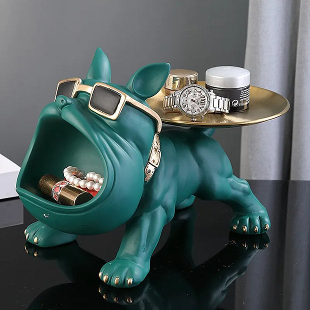 figurine / bouledogue / résine / cadeau / clé / design / statue