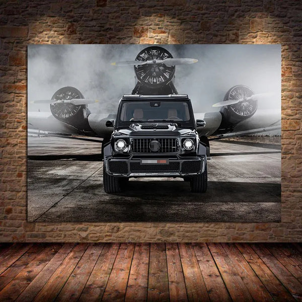 Touteladeco / Tableau Art / Voiture / Supercar G63 / Décoration Murale / Décoration de maison / Moderne