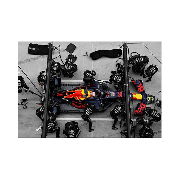 Touteladeco / Tableau Art / Formule 1 / Ferrari / Mercedes / Red Bull / Décoration Murale / Décoration de maison / Moderne