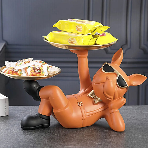 figurine / bouledogue / résine / cadeau / clé / design / statue