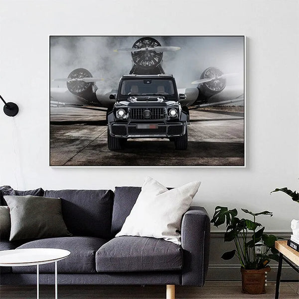 Touteladeco / Tableau Art / Voiture / Supercar G63 / Décoration Murale / Décoration de maison / Moderne