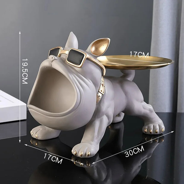figurine / bouledogue / résine / cadeau / clé / design / statue