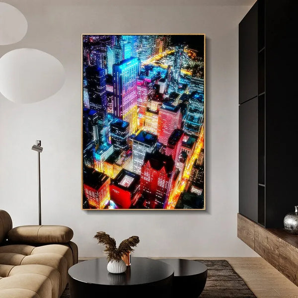 Touteladeco / Tableau Art / Monde / Villes / Décoration Murale / Décoration de maison / Moderne