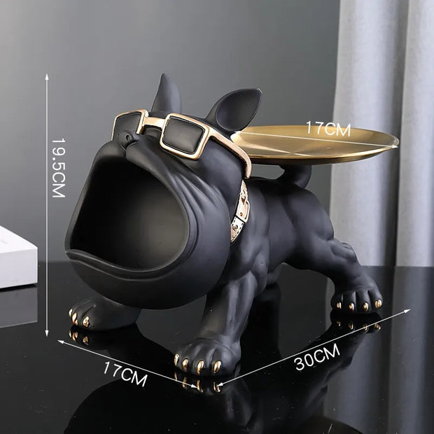 figurine / bouledogue / résine / cadeau / clé / design / statue