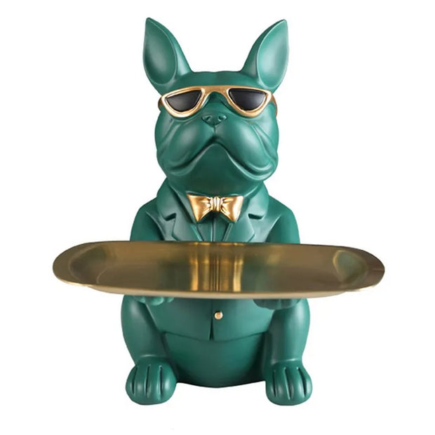 figurine / bouledogue / résine / cadeau / clé / design / statue
